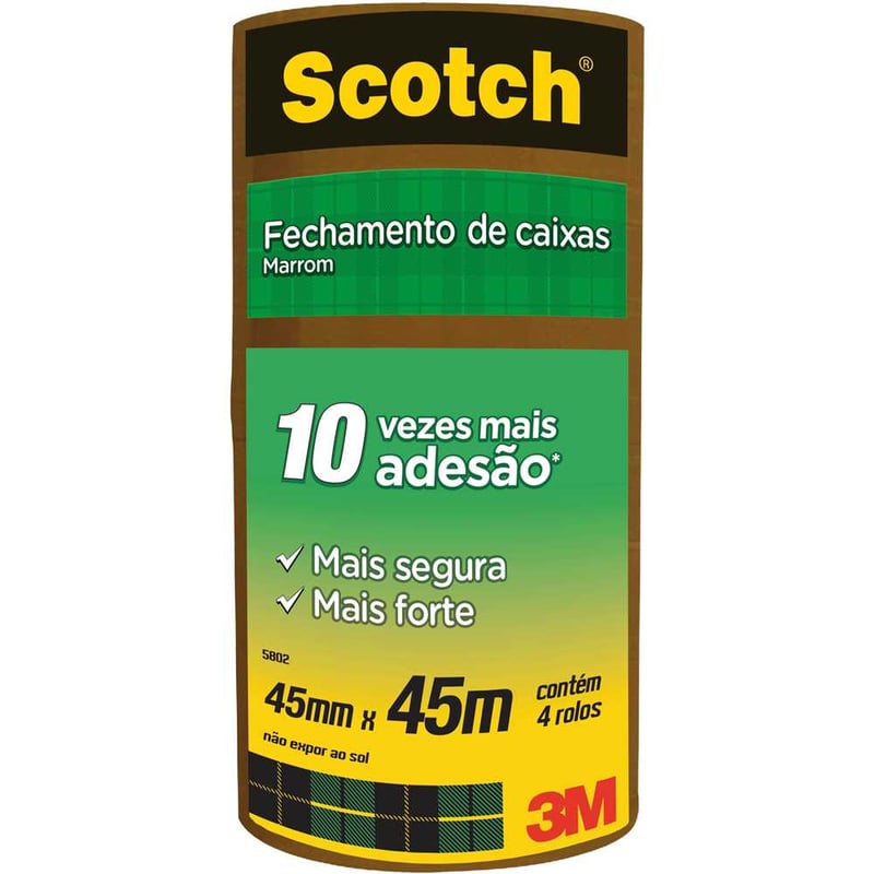 Fita adesiva, 45 mm x 45 m, marrom, HB004031207