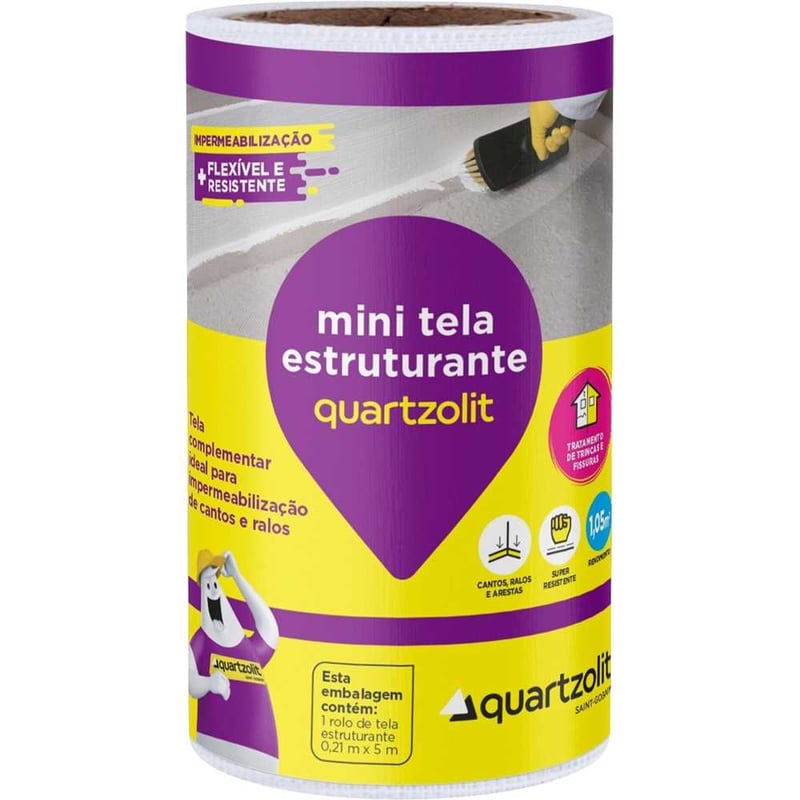 Tela estruturante para reforço de impermeabilização, 21 cm x 5 metros, 0334.00000.0085RL