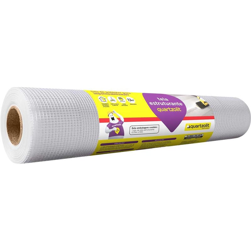 Tela estruturante para reforço de impermeabilização, 73 cm x 10 metros, 0334.00000.0001PC
