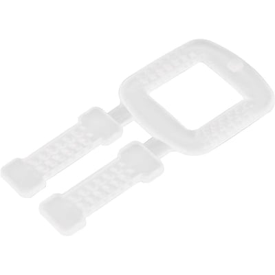 Fivela plástica, para selar fita plástica de 10 mm a 13 mm, com 1.000 peças