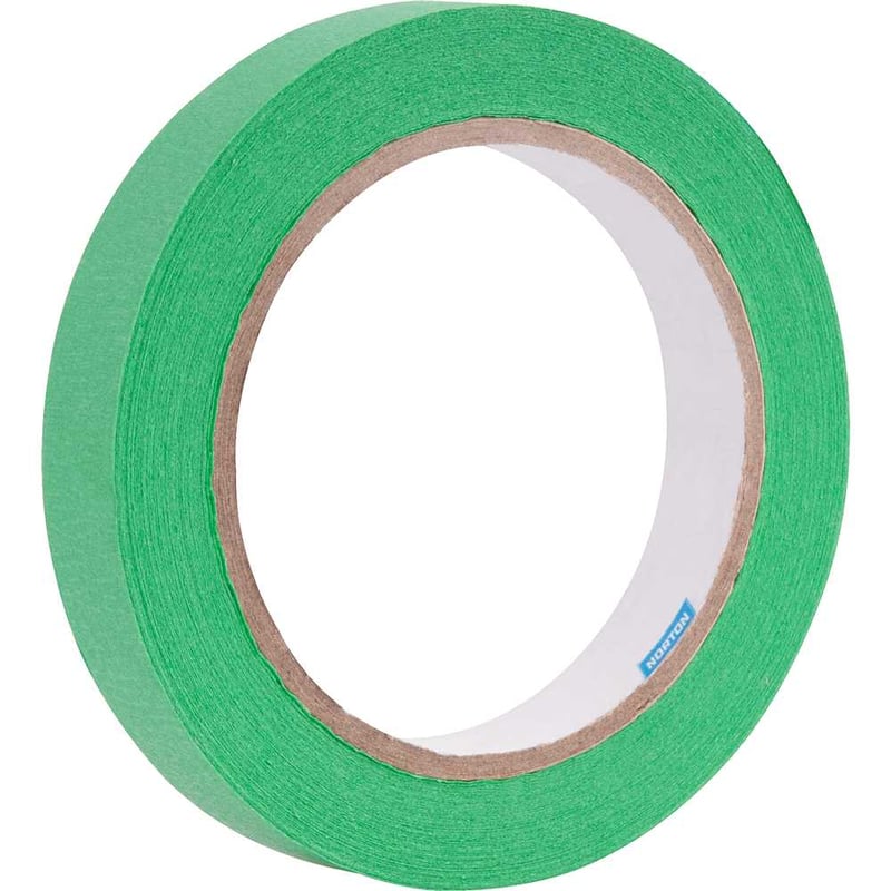 Fita crepe, 18 mm x 40 m, automotiva, verde, Premium