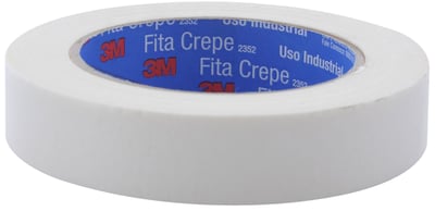 Fita crepe 18 mm x 50 m, uso industrial