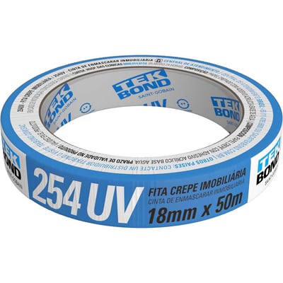 Fita crepe imobiliária, 18 mm x 50 m, azul, 17000018948