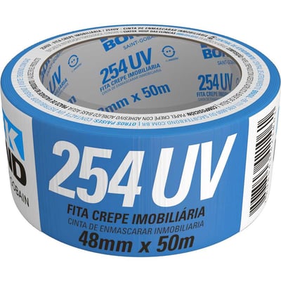 Fita crepe imobiliária, 48 mm x 50 m, azul, 17000018949