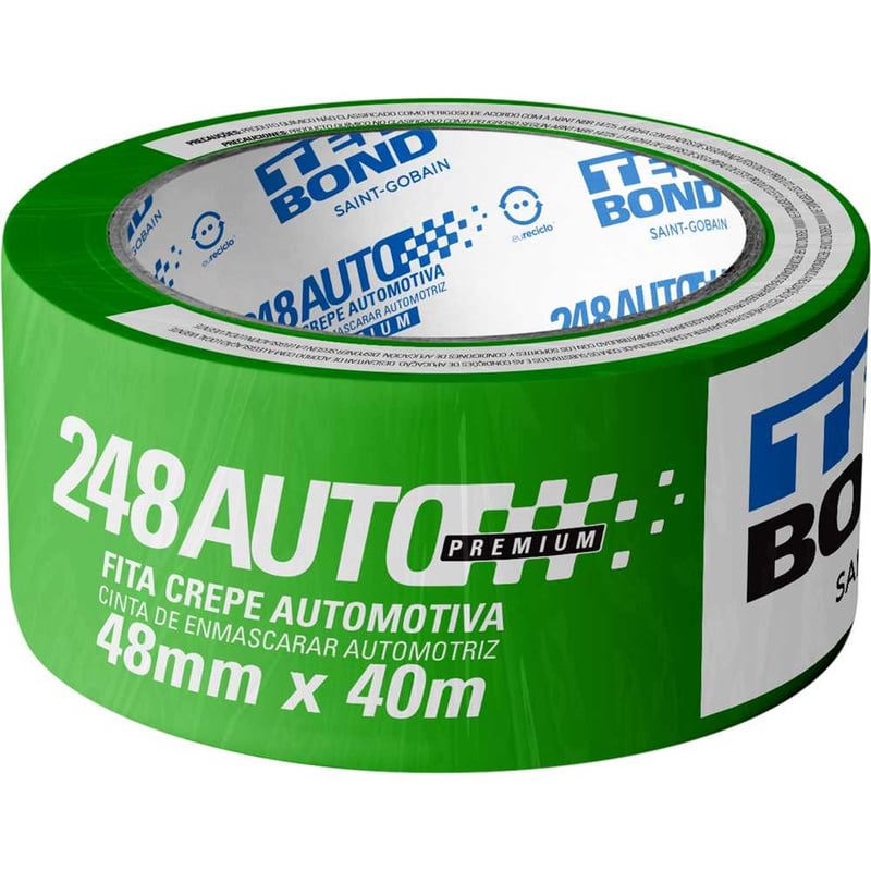 Fita crepe automotiva, 48 mm x 40 m, verde, 17000018914