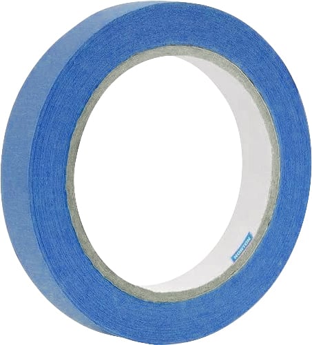Fita crepe automotiva, 18 mm x 40 m, azul, 66254451268