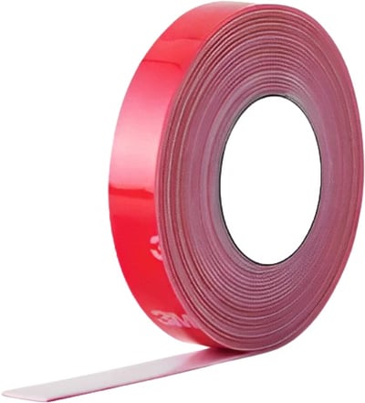 Fita dupla face cinza, 12 mm x 20 m