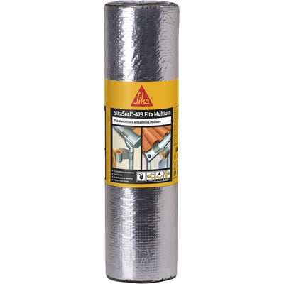 Fita adesiva alumínio impermeável 500 mm x 10 m, Sikaseal 423 770925
