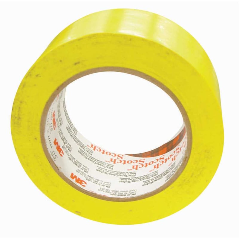 Fita adesiva para demarcação solo, 50 mm x 30 m, amarela, HT000085361