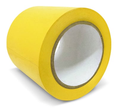 Fita adesiva para demarcação, 100 mm x 30 m, Amarela
