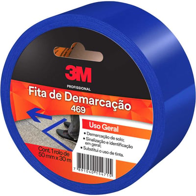 Fita de Demarcação solo, azul, 50 mm x 30 m