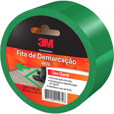 Fita de Demarcação solo, verde, 50 mm x 30 m