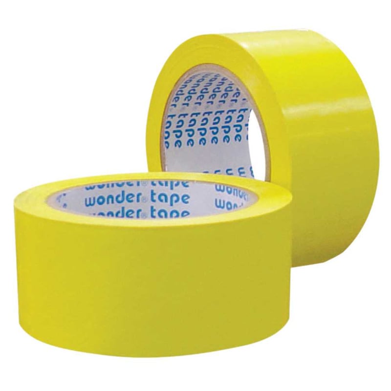 Fita adesiva para demarcação, 50 mm x 30 m, amarela