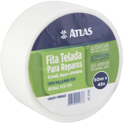 Fita telada para reparos em drywall, 50 mm x 45 m, AT2945