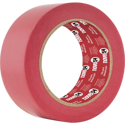 Fita adesiva para demarcação, 48 mm x 30 m, vermelha