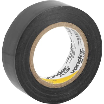 Fita isolante, 19,0 mm x 10 m, preta, VONDER PLUS