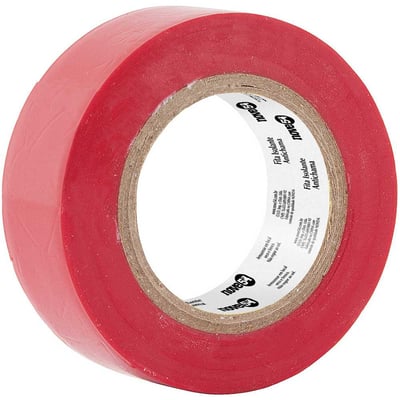 Fita isolante, 19 mm x 10 m, vermelha