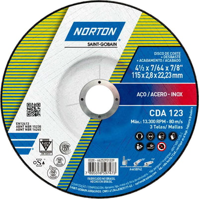 Disco multiuso 115,0 mm x 2,8 mm x 22,23 mm CDA123
