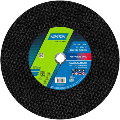 Disco de corte, 254 mm x 3,2 mm x 25,40 mm, Classic