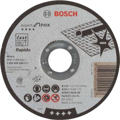 Disco de corte 115 mm x 1 mm x 22,23 mm 2608600545