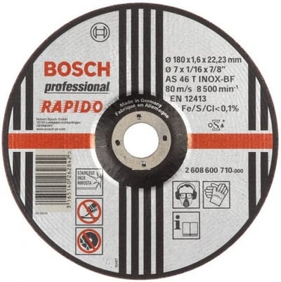 Disco de corte 230 mm x 1,9 mm x 22,23 mm, com rebaixo