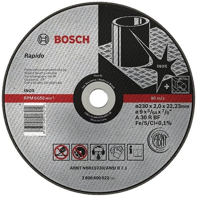 Disco de corte 230 mm x 2 mm x 22,23 mm, expert, IND 40