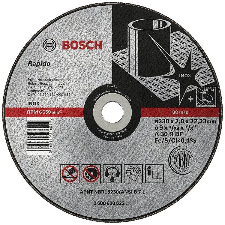 Disco de corte 230 mm x 2 mm x 22,23 mm, expert, IND 40
