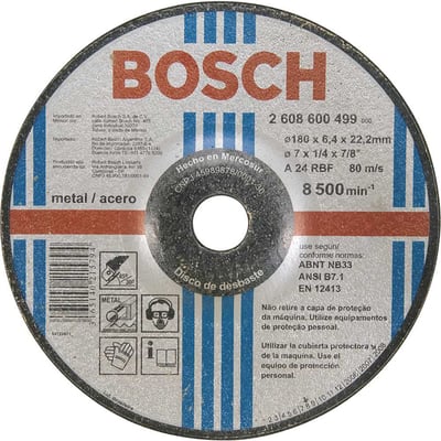 Disco de desbaste 180,0 mm x 6,4 mm x 22,23 mm, Expert