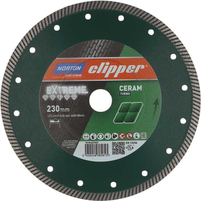 Disco de corte diamantado, 230 mm x 25,4 mm, Clipper Extreme Turbo