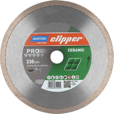 Disco de corte diamantado, 230 mm x 25,4 mm, Clipper Pro