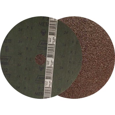 Disco de lixa costado em fibra, 7" - 180 mm, grão 24, F-212, Metalite