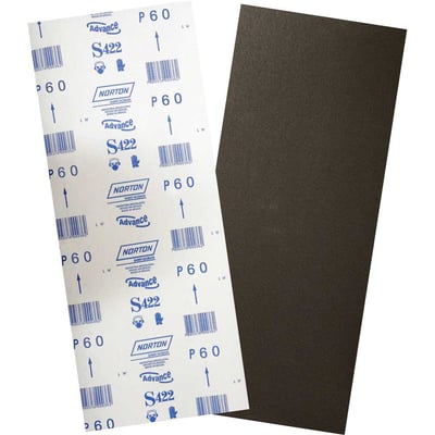 Lixa folha, grão 60, S422, 305 x 750 mm, para assoalho de madeira, 05539503324