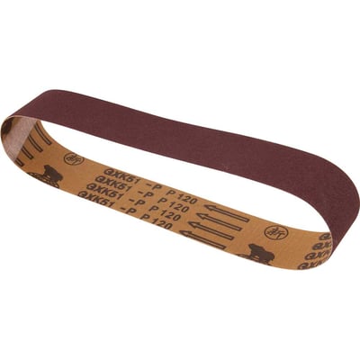 Lixa em cinta, 50 mm x 686 mm, G 120, embalagem com 5 peças