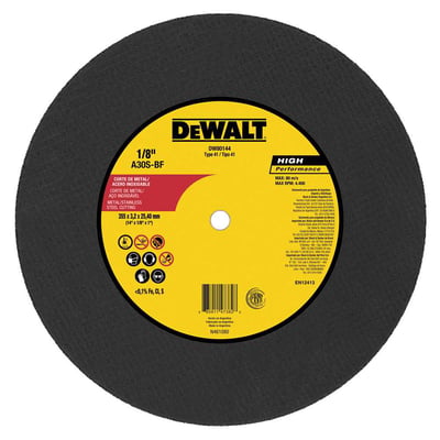 Disco de corte, 355 mm x 3,2 mm x 25,40 mm, para aço e inox, High Performance