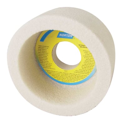 Rebolo copo reto 152,4 mm x 76,2 mm x 31,8 mm, 38A, grão 60