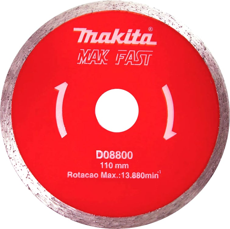 Disco de corte diamantado, 110 mm, liso, MAK FAST
