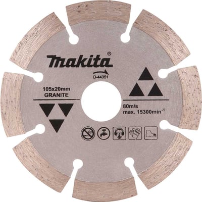 Disco de corte diamantado, 105 mm x 20 mm, segmentado, D-44351