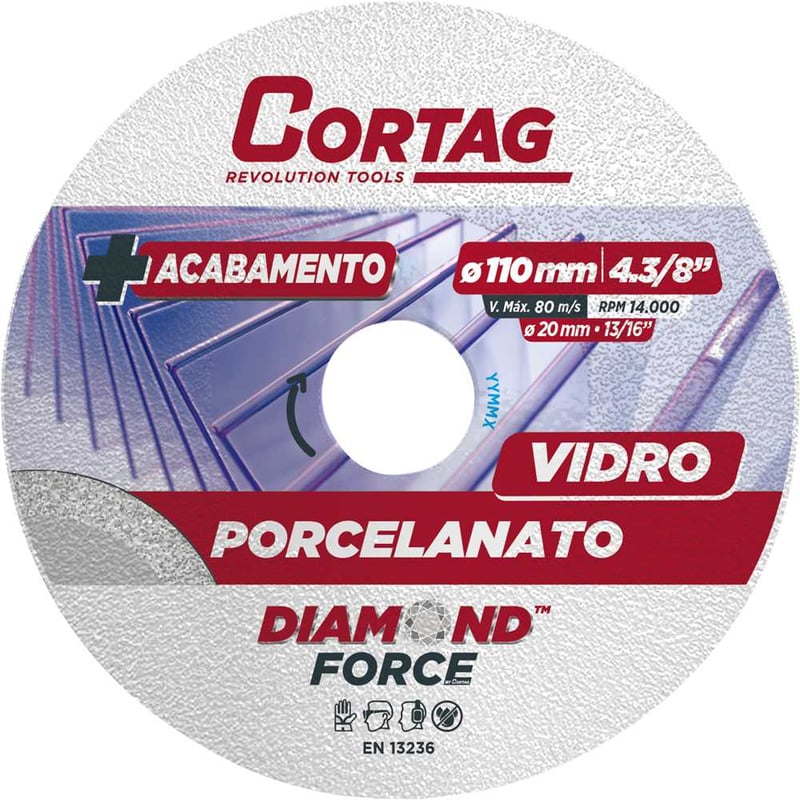 Disco de corte diamantado, 110 mm, 62.796