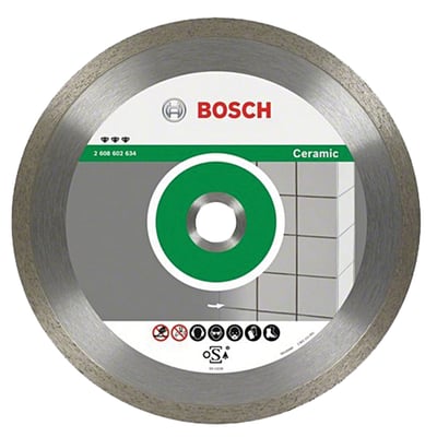 Disco de corte diamantado, 105 mm x 20 mm, anel contínuo, standard, 2608603676