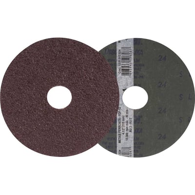 Disco de lixa costado em fibra, 4.1/2", grão 24