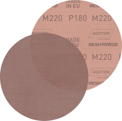 Disco de lixa telado com costado em pluma, 152 mm, grão 180, M220 MESHPOWER