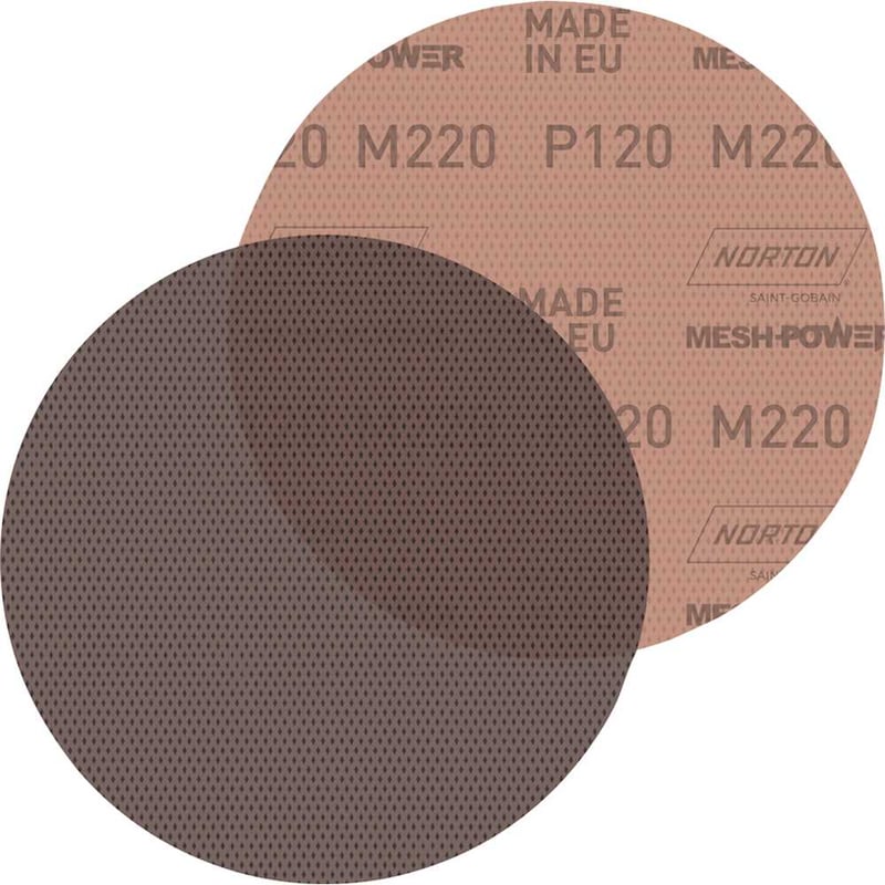 Disco de lixa telado com costado em pluma, 225 mm, grão 120, M220 MESHPOWER