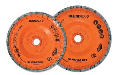 Disco blendex U cup, 4c1/2" x M14, para limpeza e acabamento, 07U421