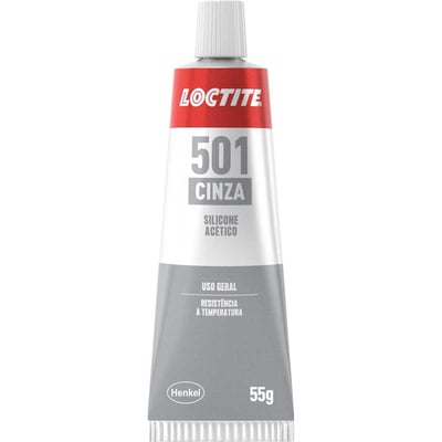 Borracha de silicone Superflex, acético, 501 cinza, 55 g