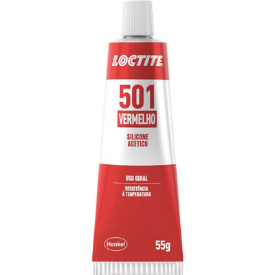 Borracha de silicone Superflex, acético, 501 vermelho, 55 g