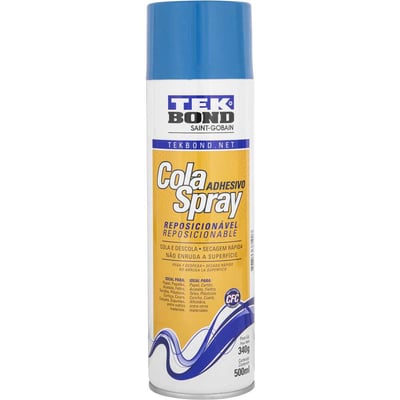Adesivo em spray, Reposicionável, 340 g/500 ml