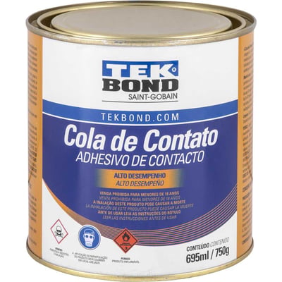 Cola de contato, com toluol, 750 g