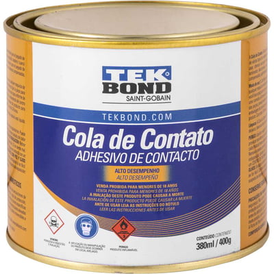 Adesivo de contato, 400 g, com toluol, Cola de Contato