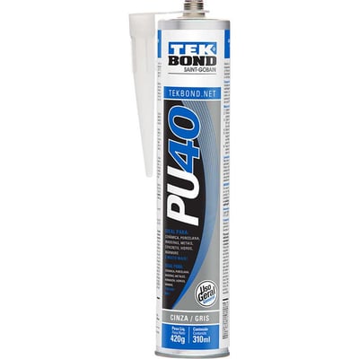 Selante de poliuretano PU 40, cinza, 310 ml