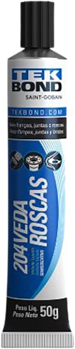 Adesivo veda rosca líquido, semissecativo, 50 g, 204, 17000021377